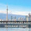 Ontario Immigration Provincial Nominee Program